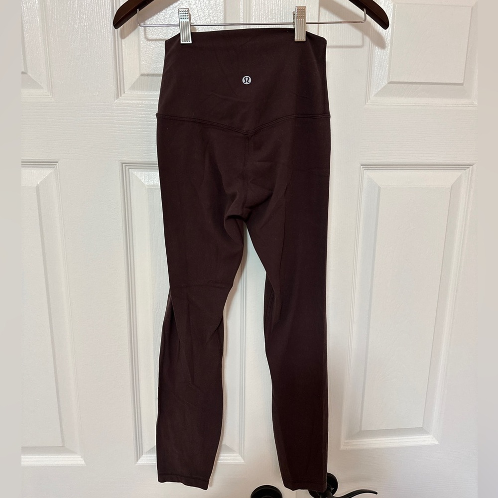 Lululemon Align Dark Brown/Purple High-Waisted Leggings, Size 2 - Picture 5 of 8